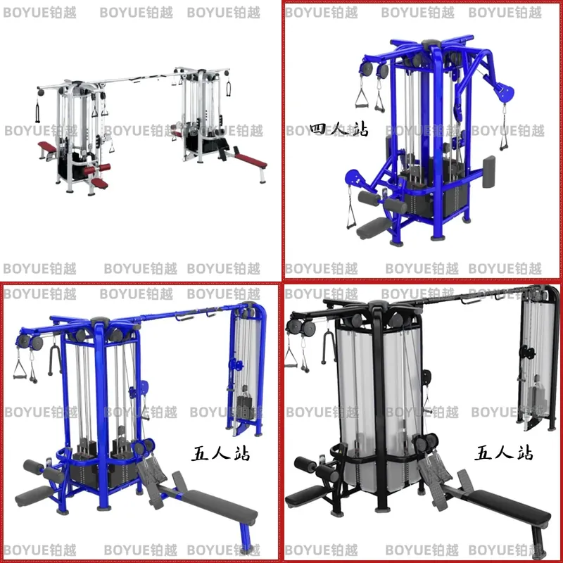 Heavy Equipment Center - เครื่องออกกำลังกายแบบหลายสถานีสำหรับบ้าน อุปกรณ์ฝึกความแข็งแรงแบบครบวงจรสำหรับสตูดิโอออกกำลังกายส่วนตัว ทนทานสูง