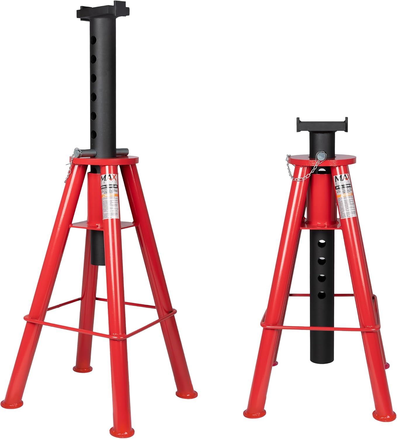 Heavy Equipment Jack Stands - ขาตั้งยกรถแบบปรับระดับได้ชนิดพิน ความจุ 10 ตัน (20,000 ปอนด์)