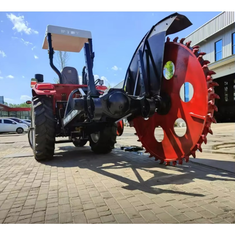 Heavy Equipment Trencher - เครื่องขุดร่องดินแบบจานหมุนขับเคลื่อนด้วย PTO สำหรับรถแทรกเตอร์ งานหนัก ขุดร่อง ขุดขอบถนน