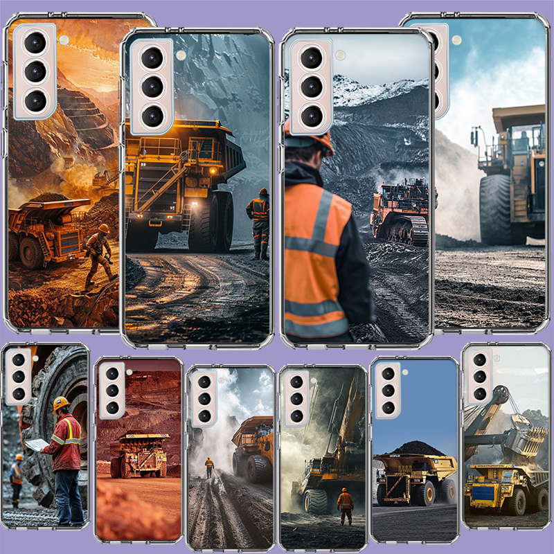 Dump Truck Heavy Equipment - เคสโทรศัพท์สำหรับตรวจสอบอุปกรณ์รถบรรทุกหนัก สำหรับ Samsung Galaxy S25 Edge