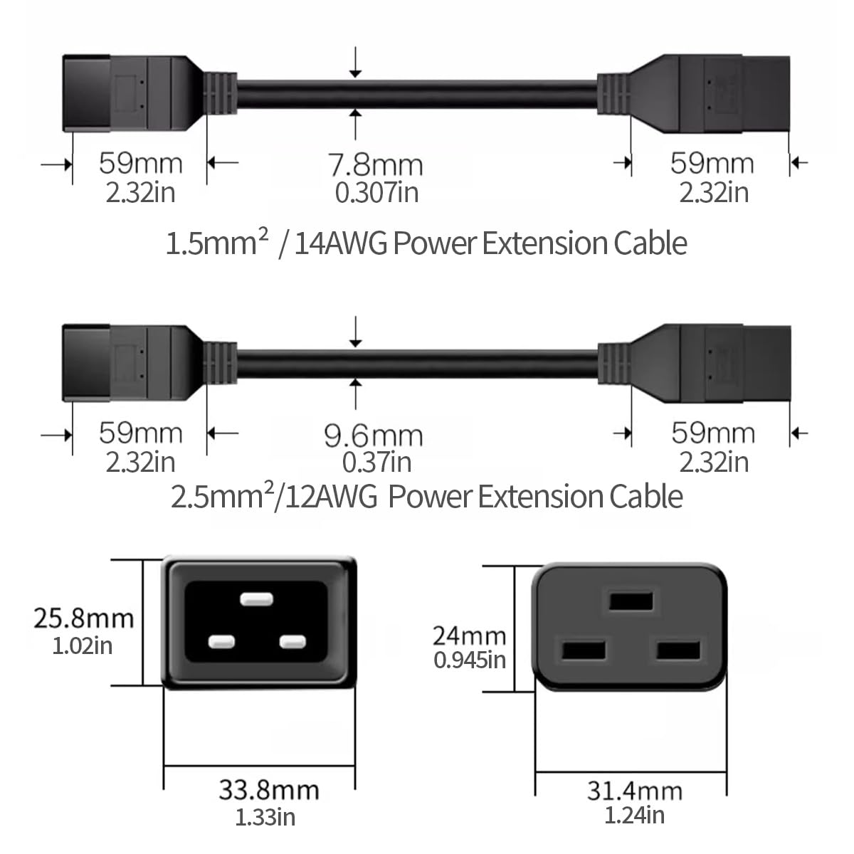 สายต่อพ่วงไฟฟ้า TOWE IEC C20 ถ - Heavy Equipment Center บทวิจารณ์และราคา