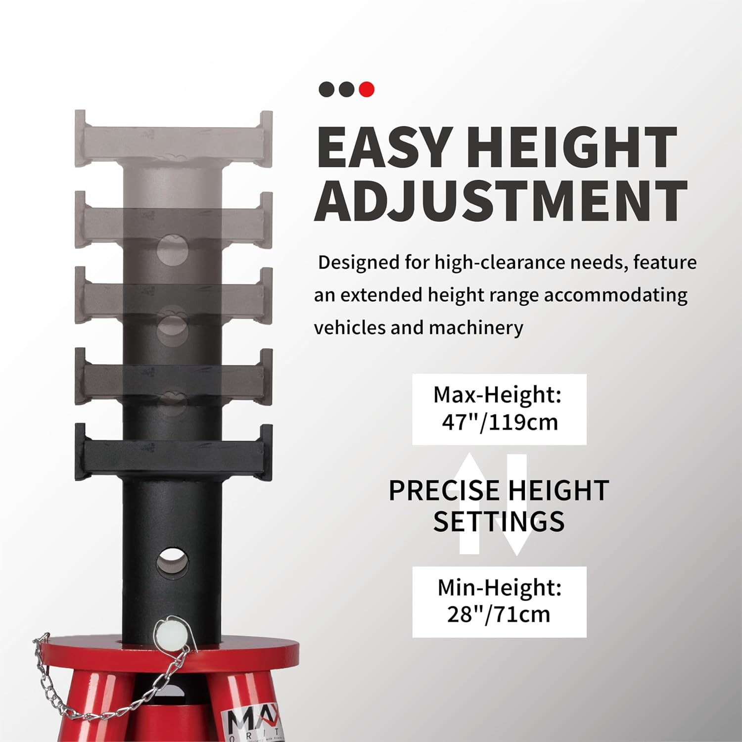 ขาตั้งยกรถแบบปรับระดับได้ชนิดพ - Heavy Equipment Jack Stands บทวิจารณ์และราคา